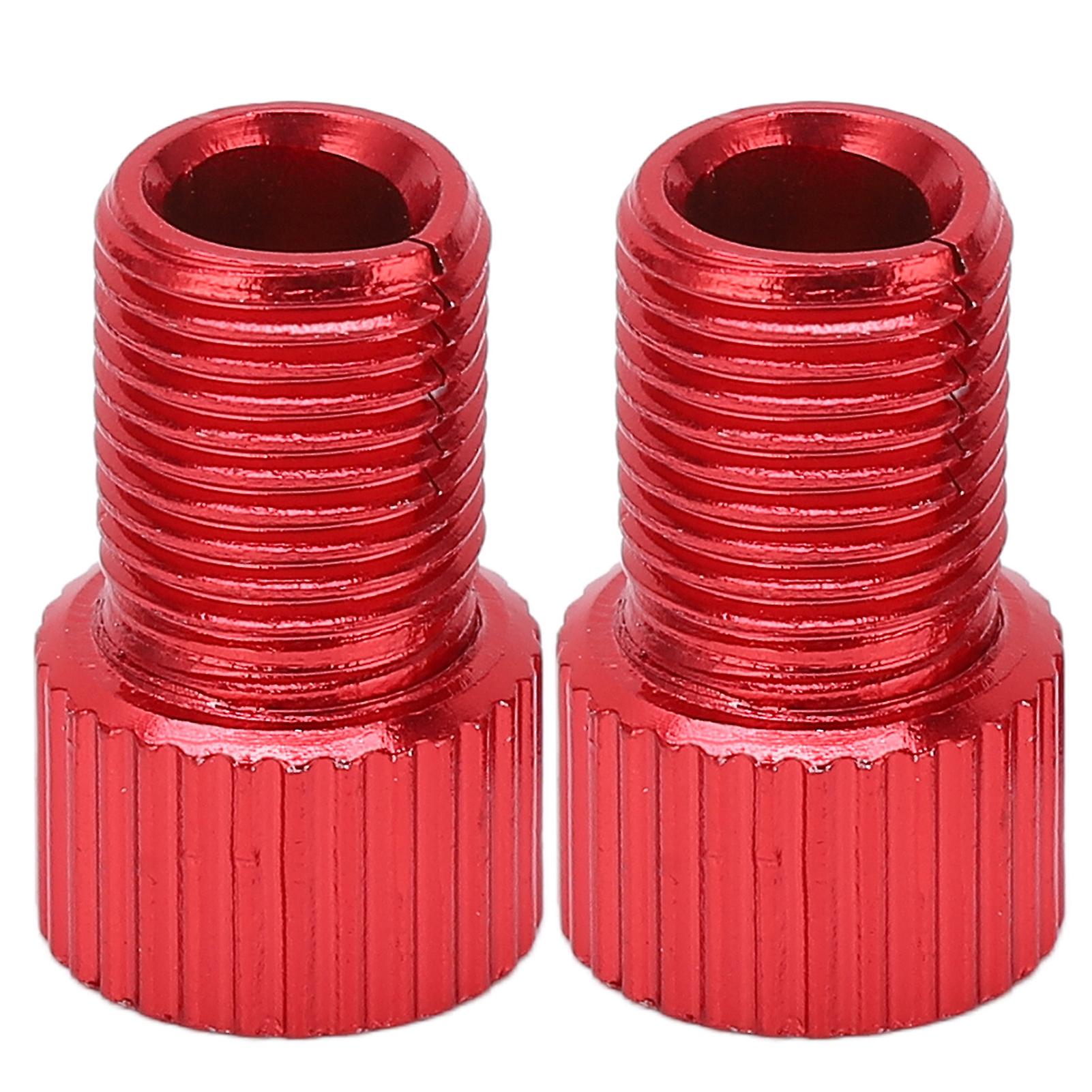 2pcs/set Presta To Schrader Bicycle Valve Converter Wearproof Mountain Bike Pump Adapterred