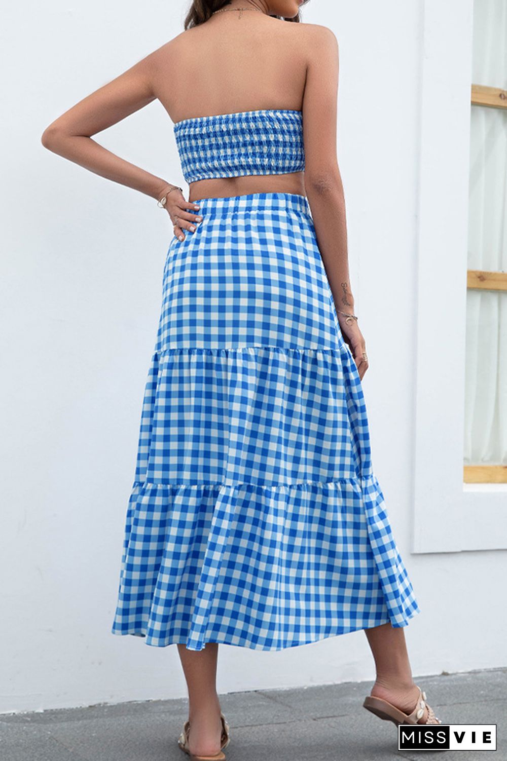 Plaid Beach Skirt Wholesale