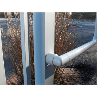 EZ Handrail 1.9 in. Aluminum Round ADA Handrail Bronze 90 Degree Miter Elbow EZA500-BZ