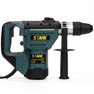 Stark 8.3 Amp Corded 12 in. Electric SDS-Plus Rotary Hammer Drill Kit with Chisel Bit Set 45351-H1