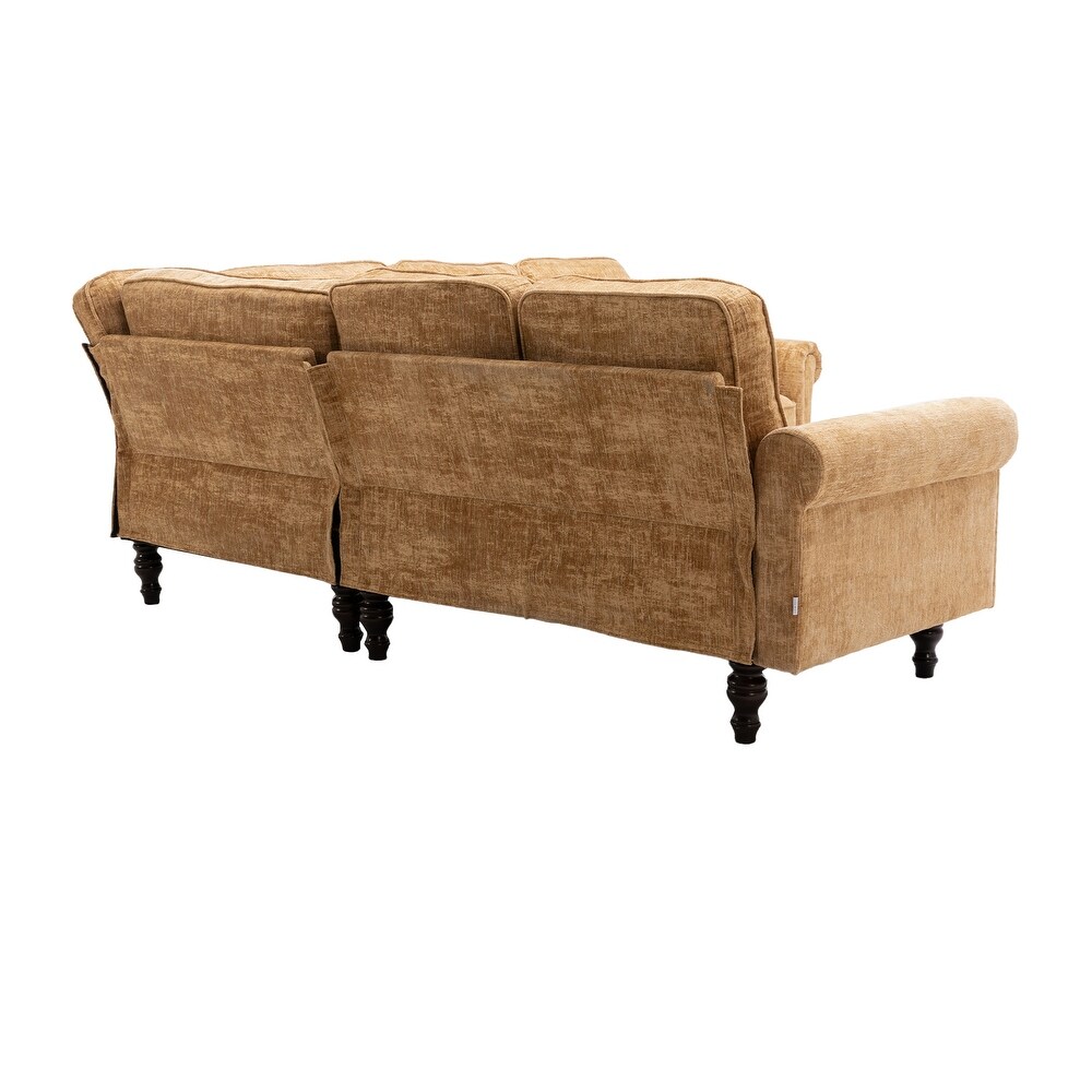 Chenille Fabric Sectional Sofa Living Room Sofa