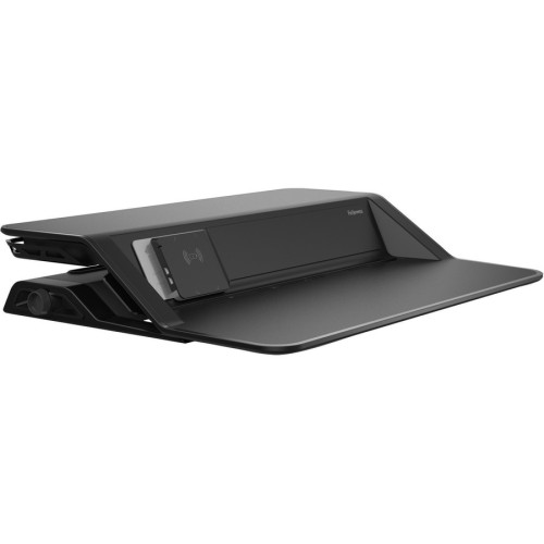 Fellowes Lotus DX Sit-Stand Workstation， 32.75w x 24.25d x 22.5h， Black (8080301)