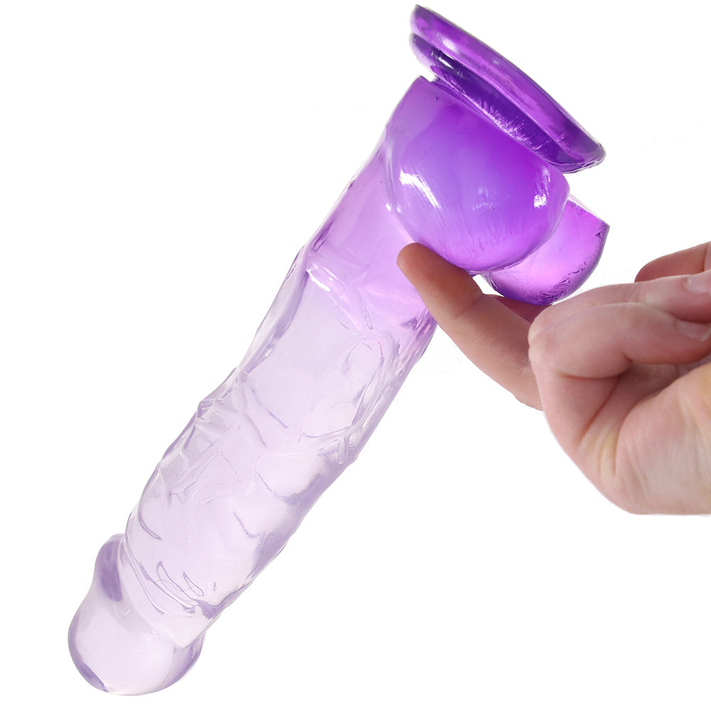 King Cock 8 Inch Ballsy Dildo in Purple