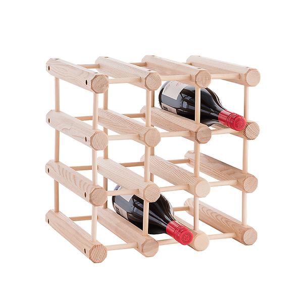 JK Adams Hardwood 12Bottle Wine Rack