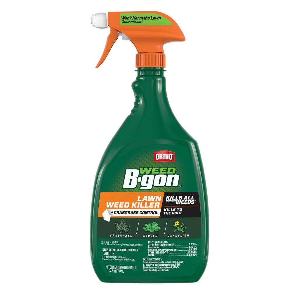 Ortho Weed B-gon 24 fl. oz. Lawn Weed Killer Ready-To-Use plus Crabgrass Control with Trigger Sprayer 042511005