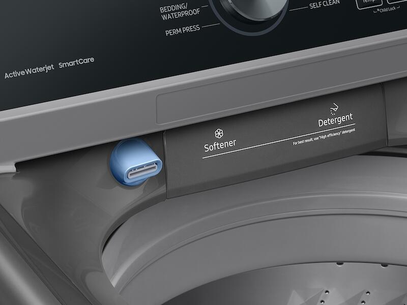 Samsung WA44A3405AP 4.4 Cu. Ft. Top Load Washer With Activewave™ Agitator And Active Waterjet In Platinum