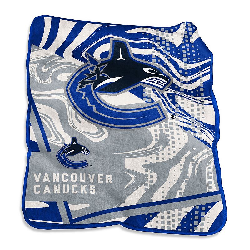 Vancouver Canucks 50 x 60 Swirl Raschel Throw Blanket