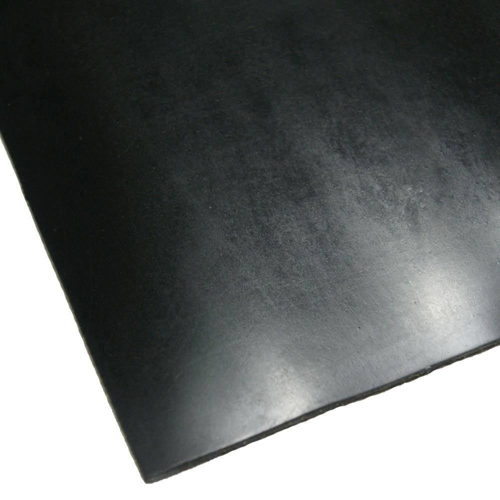 Rubber-Cal Cloth Inserted SBR 316 in. x 36 in. x 96 in. 70A Rubber Sheet - Black 20-107-0187-36-096