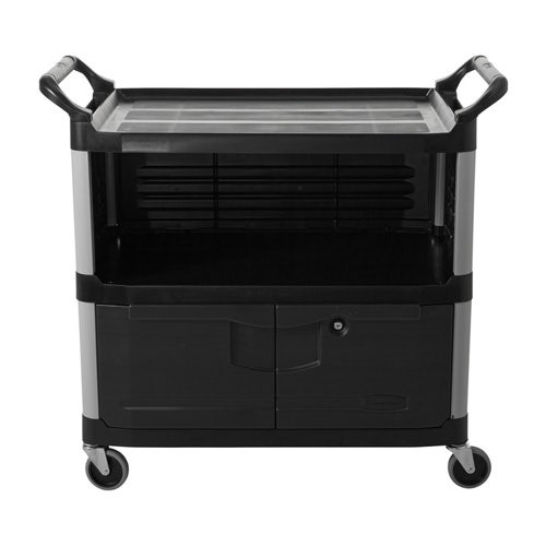 Rubbermaid FG409500BLA Xtra Equipment Cart