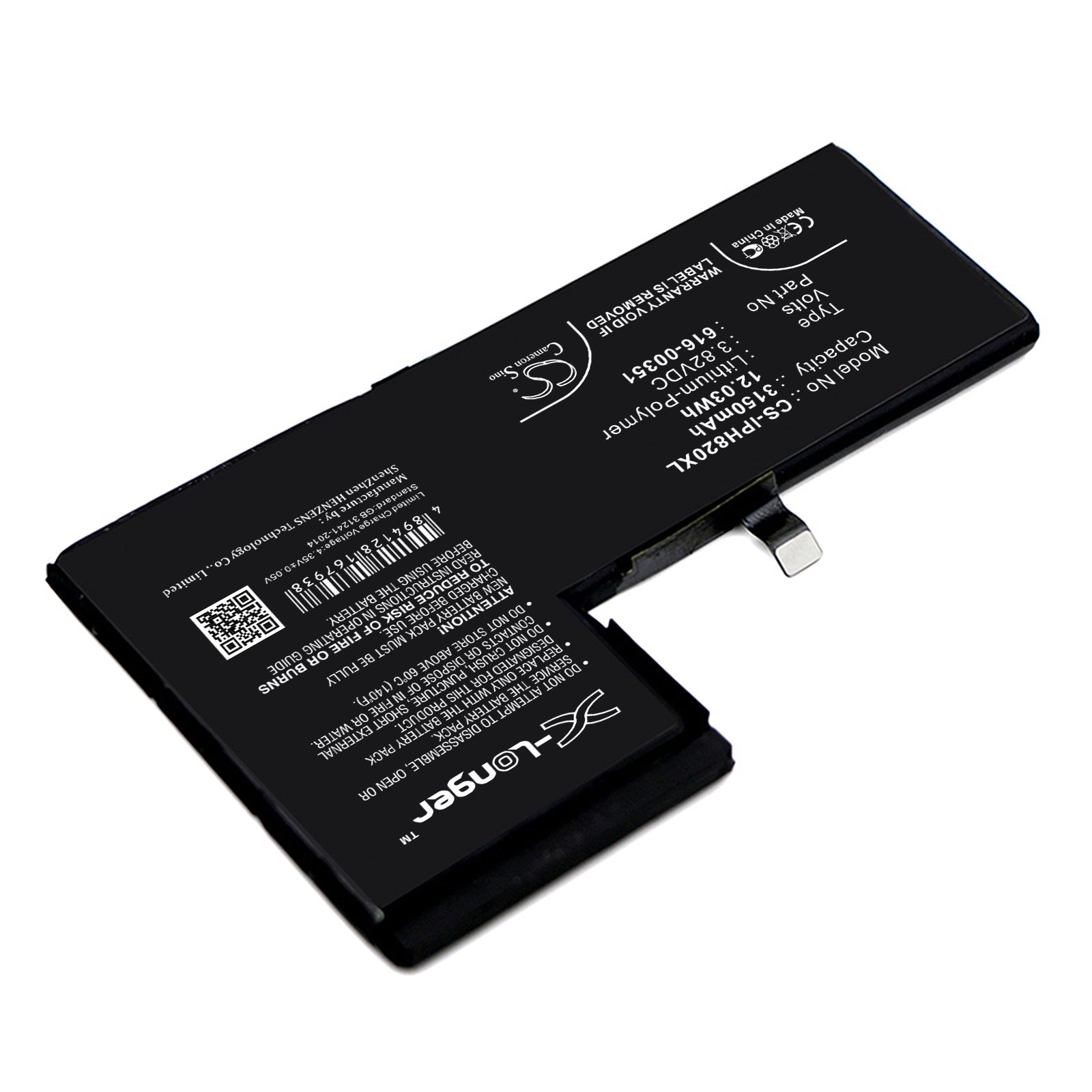 Apple iPhone X MQA52LL A MQA62LL A MQA82LL 3150mAh Replacement Battery BatteryClerkcom Mobile Phone