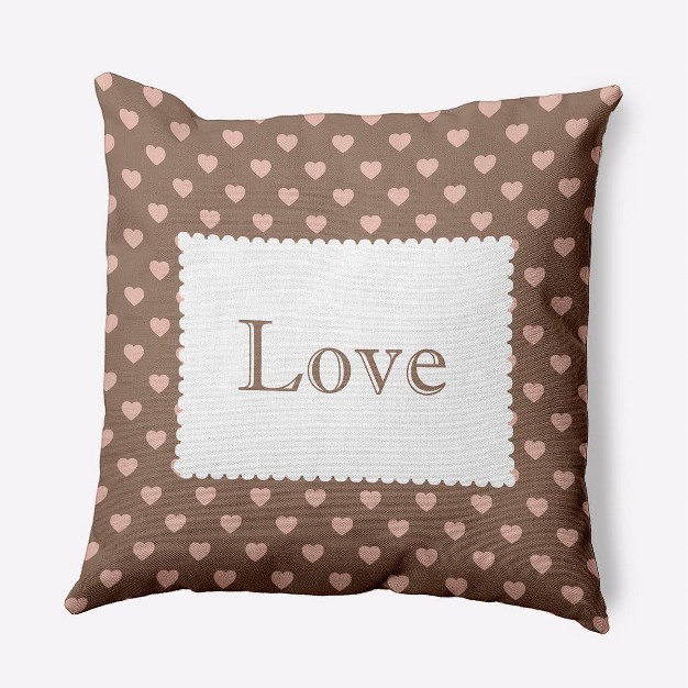 Valentine x27 s Day Love Square Throw Pillow Ginger Snap E By Design