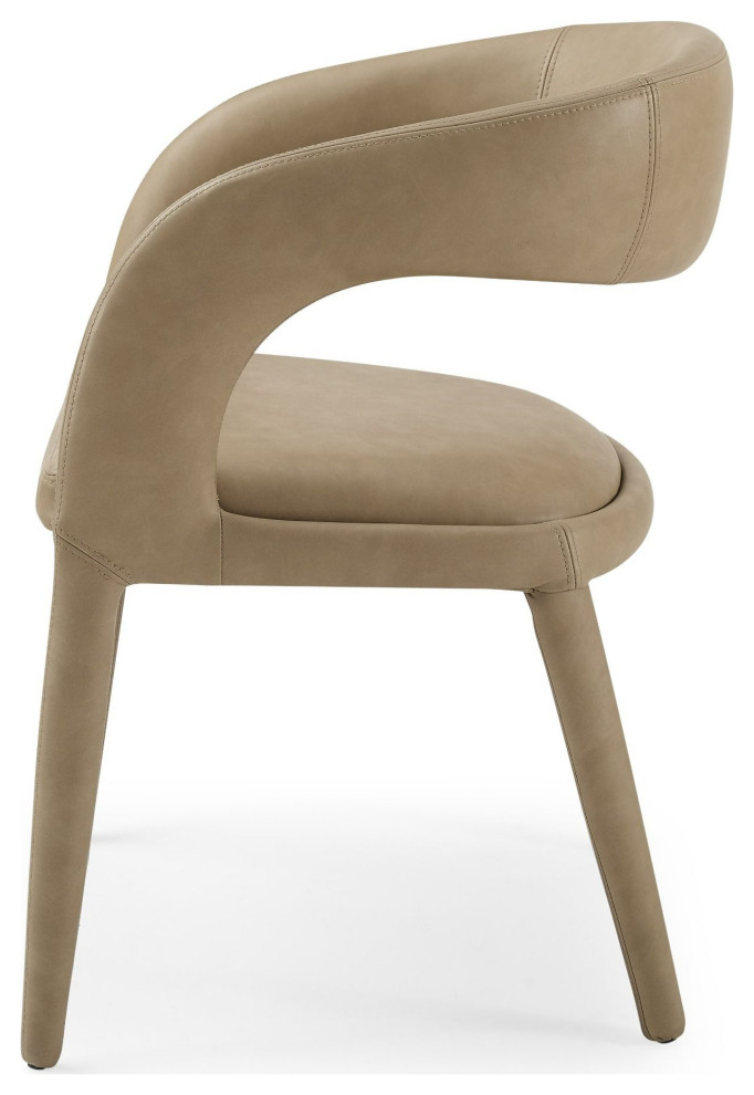 Modrest Faerron Modern Tan Leatherette Dining Chair   Contemporary   Dining Chairs   by Vig Furniture Inc.  Houzz