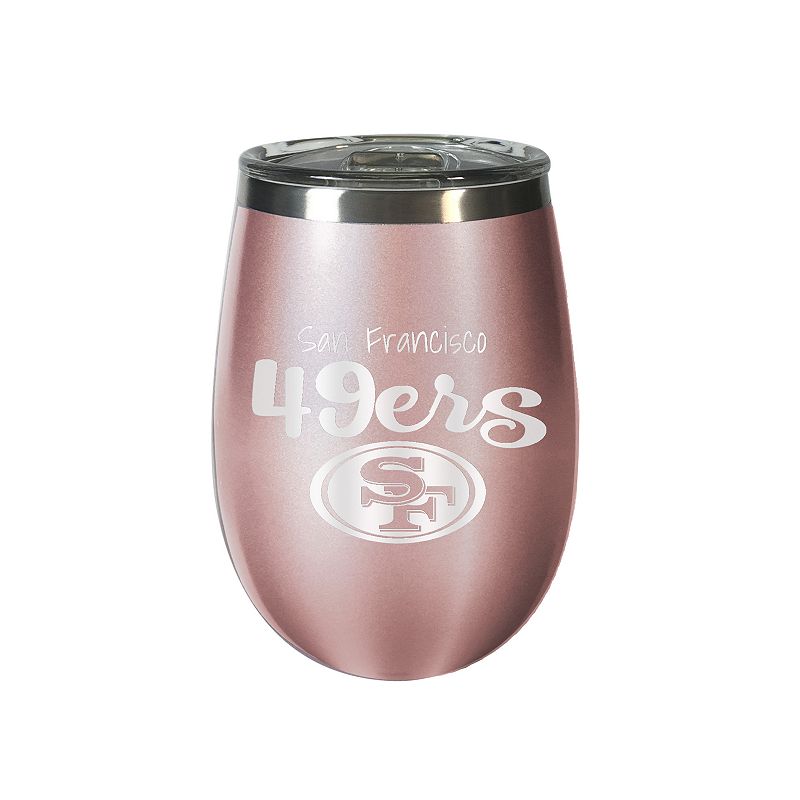 San Francisco Giants 12 oz Rose Gold Finish Vacuum Insulated NFL Wine Tumbler