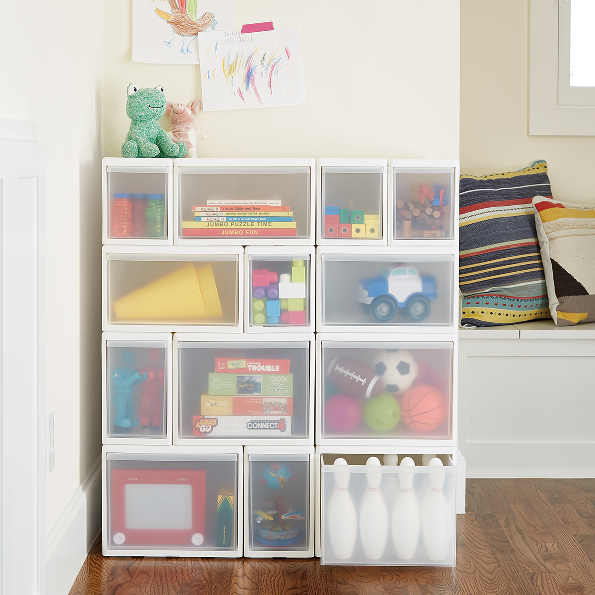 Likeit White Modular Drawers