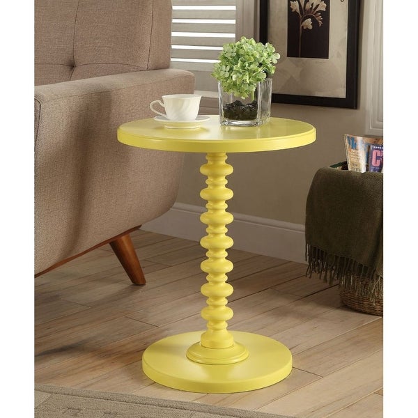 Acton Wooden Round Top and Base Side Table