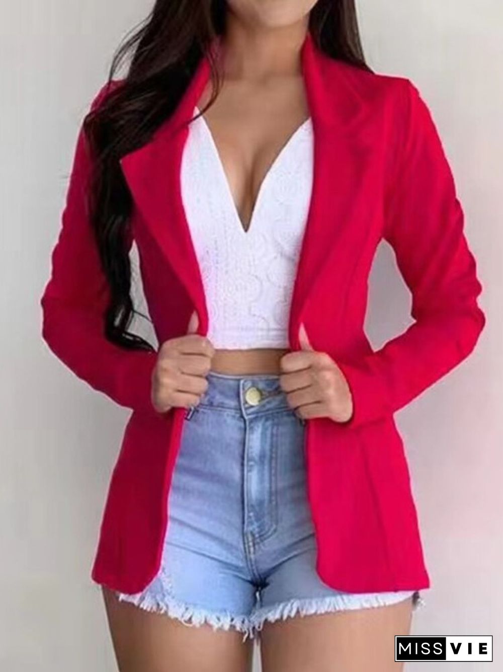 New Spring And Autumn Long Sleeve Multi-color Slim Small Suit Ladies Cardigan Jacket Office Coat Woman Jacket Blazer Women