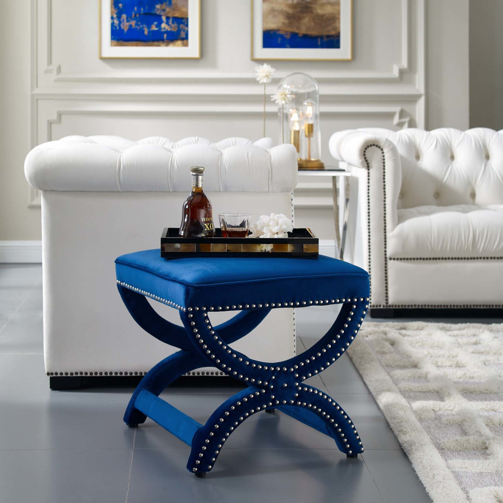 Divon Ottoman   Transitional   Footstools And Ottomans   by HedgeApple  Houzz