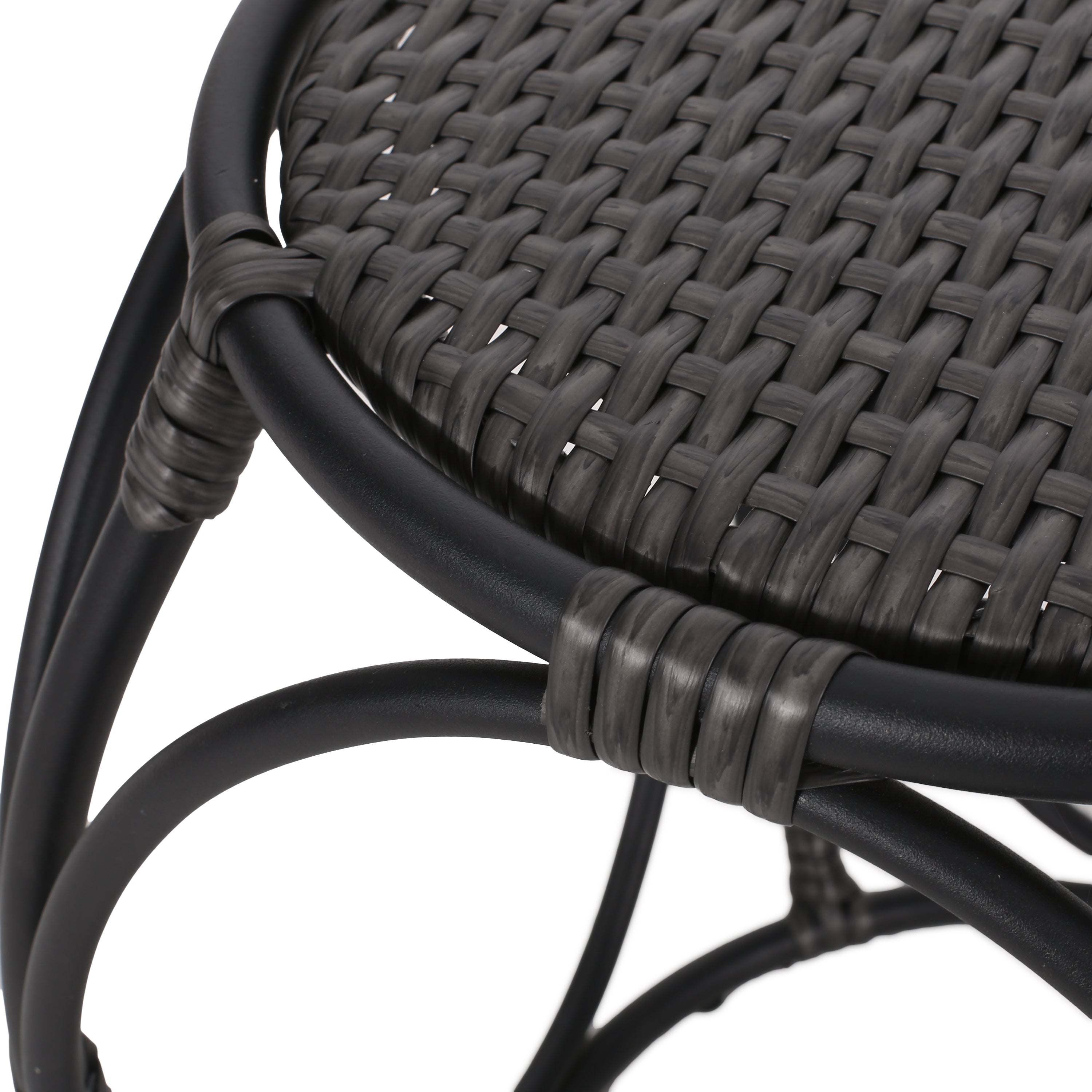 Juan Outdoor Wicker 3 Piece Chat Set