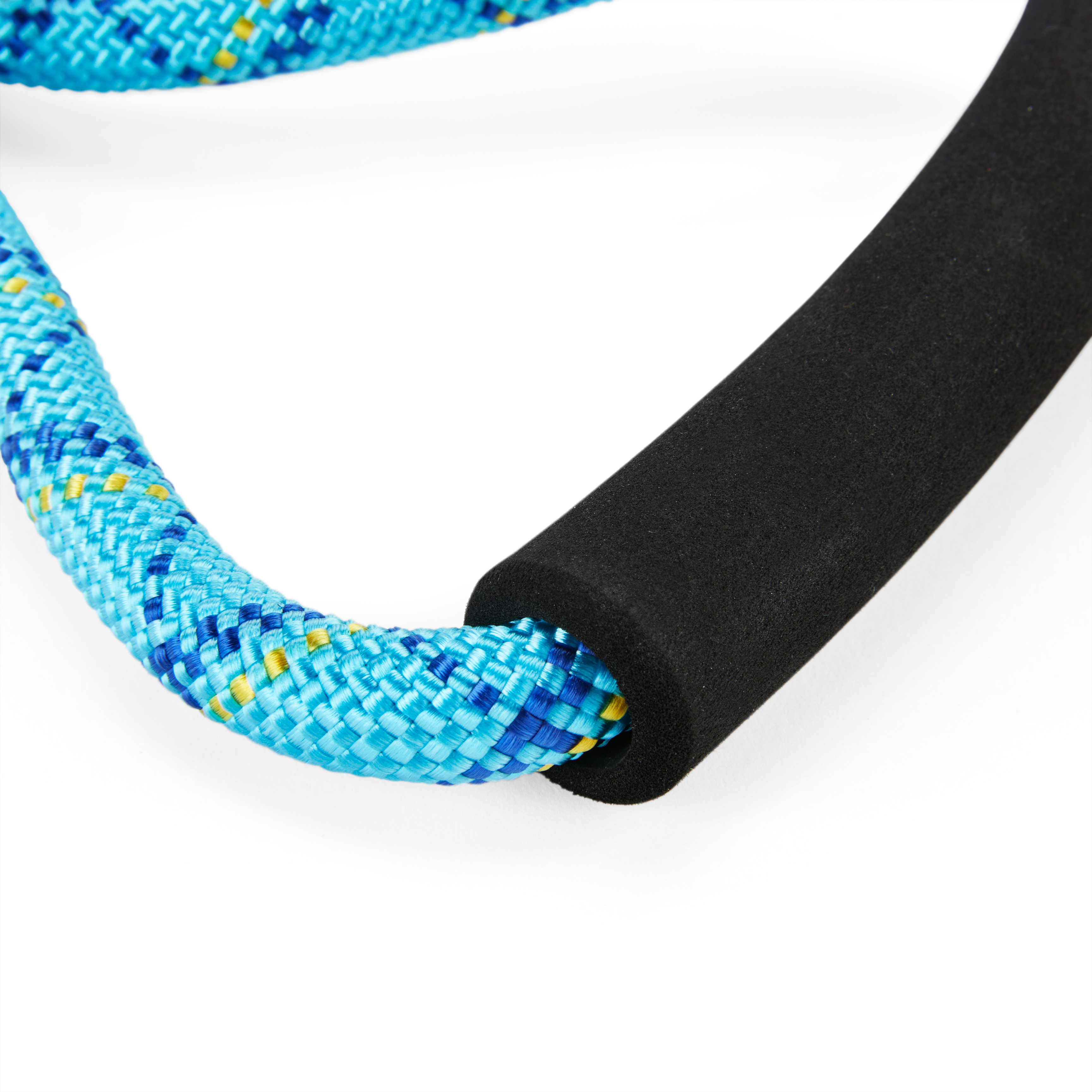 YOULY The Trailblazer Turquoise  Navy Rope Dog Leash， 6 ft.