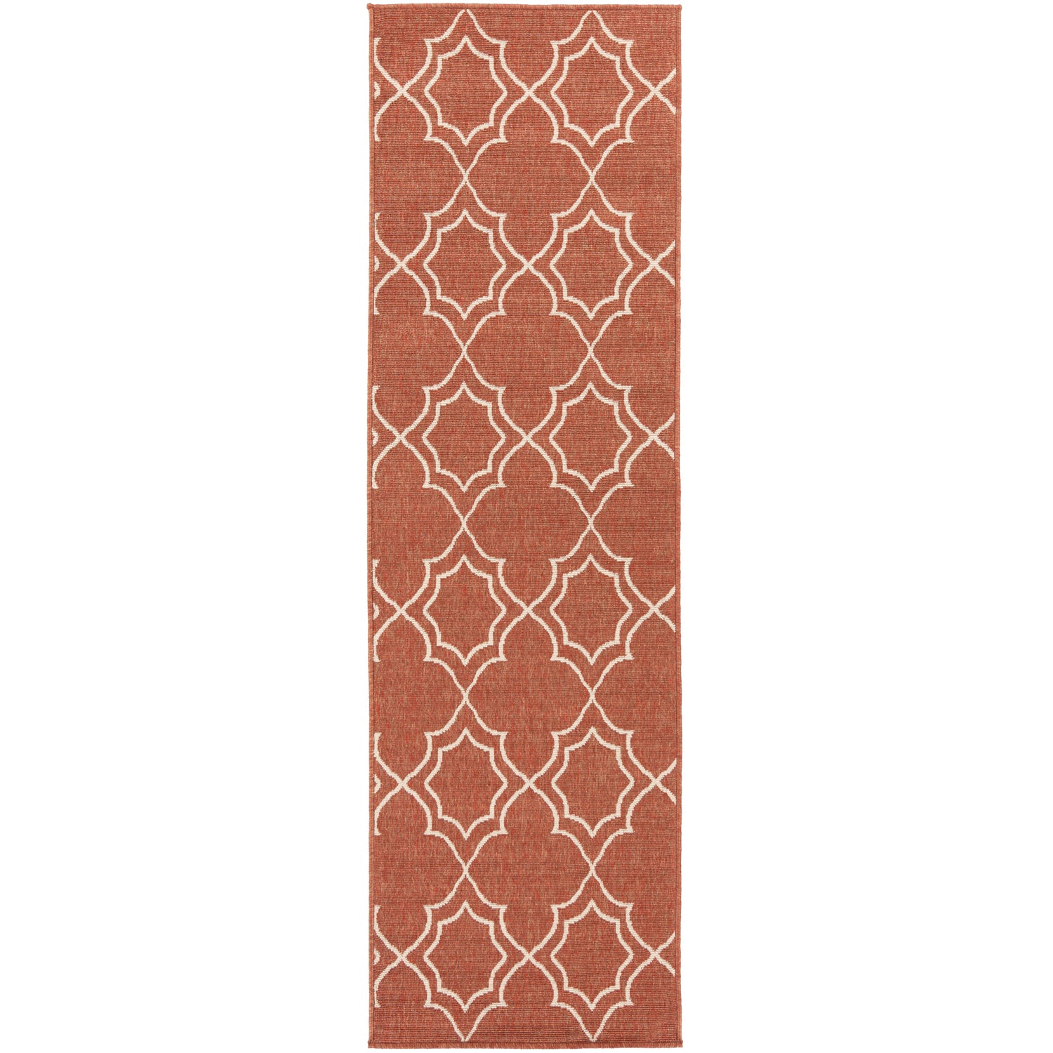 Alfresco Outdoor Rug in Rust & Khaki