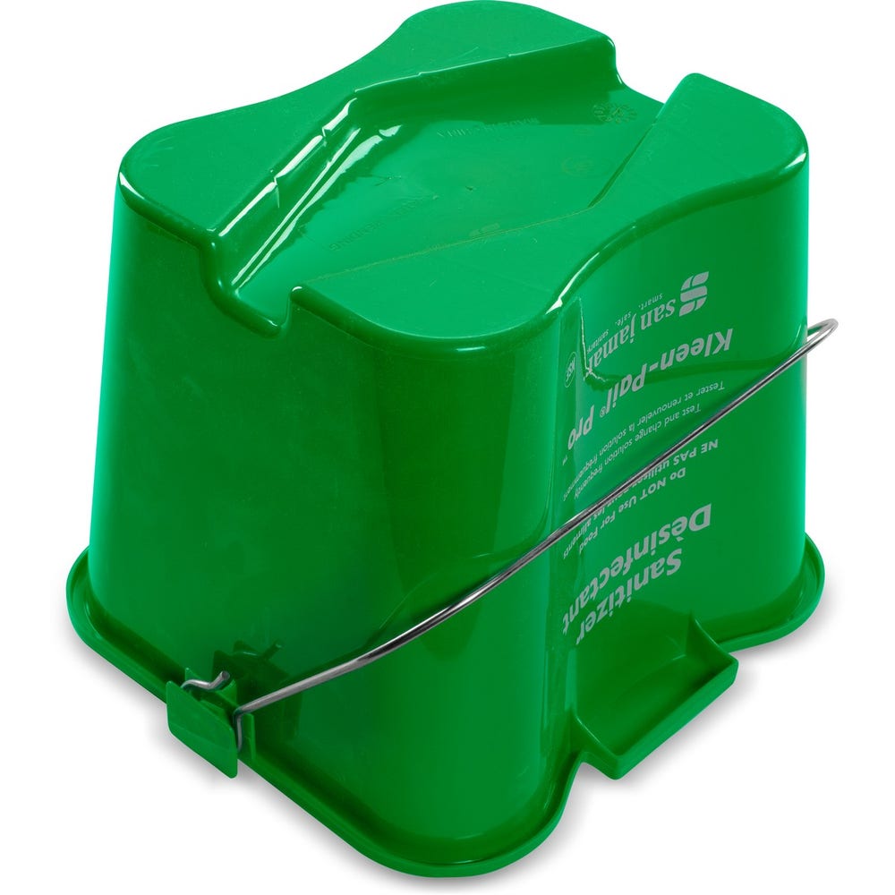 San Jamar KPP196GN Cleaning Kleen-Pail， 6 Qt.， Green