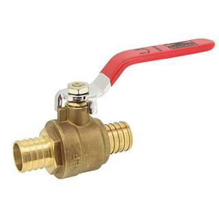 REVALVED 34 in. PEX Full Port Brass Ball Valve With Red Handle PX-34-1PK_RD