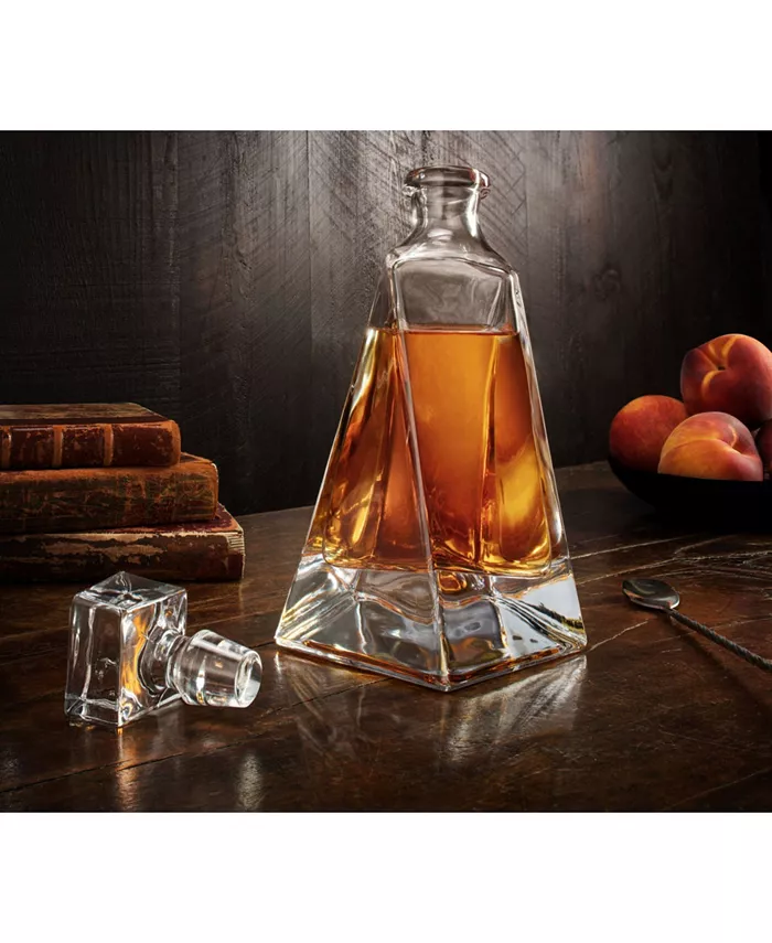 JoyJolt Atlas Crystal Whiskey Decanter 22 Oz