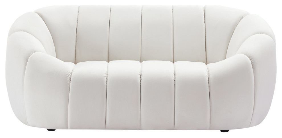 Elijah Velvet Upholstered Set   Contemporary   Loveseats   by Meridian Furniture  Houzz