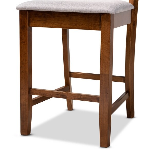 Nicolette Modern and Contemporary Transitional 2-PC Counter Stool Set