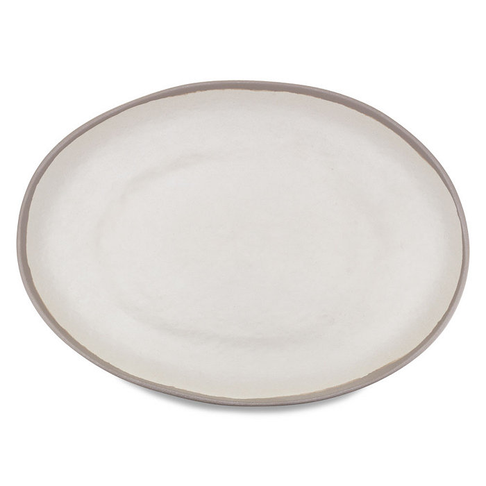 Q Squared Potter Stone Melaboo Oval Platter