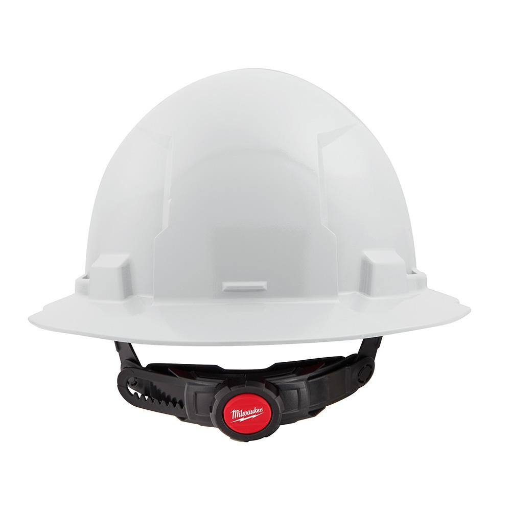 MW BOLT White Type 1 Class E Full Brim Non-Vented Hard Hat with 6-Point Ratcheting Suspension (10-Pack) 48-73-1121X10