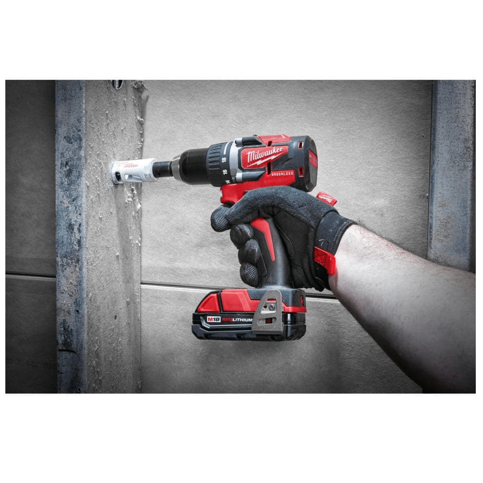 Milwaukee M18 18V Lithium-Ion Brushless Cordless Compact Drill/Impact Combo Kit W/ HACKZALL Reciprocating Saw (2892-22CT-2625-20)