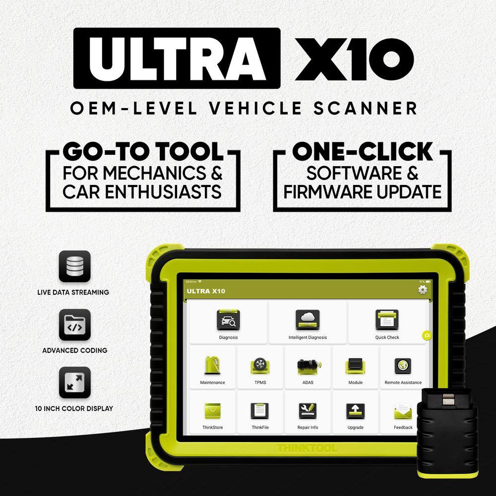 Thinkcar ULTRA X10 OBD2 Scanner Auto Diagnostic Tool with CAN FD Protocol 301030057