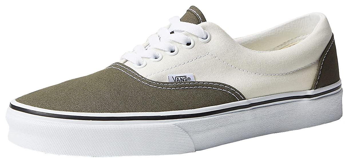 Vans UA Era Utility Pop White Khaki Mens Canvas Skate Trainers