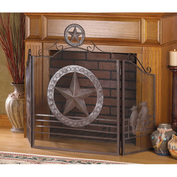 Accent Plus 57070264 Lone Star Fireplace Screen