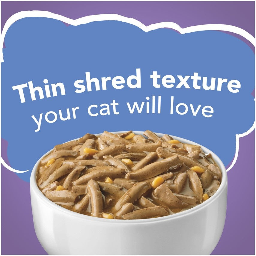 Friskies Savory Shreds Turkey And Cheese Dinner In Gravy Canned Cat Fo