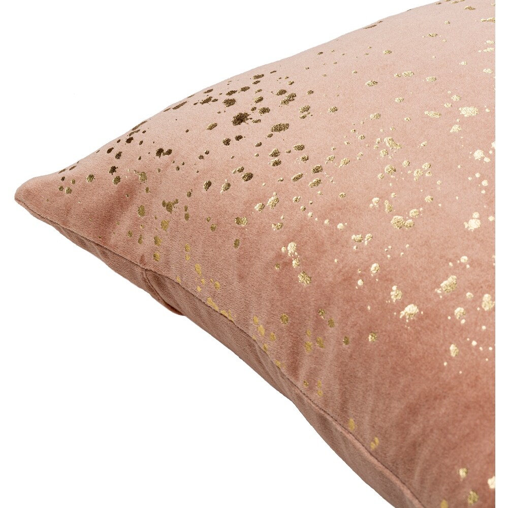 Alya Velvet Throw Pillow with Metallic Sparkles