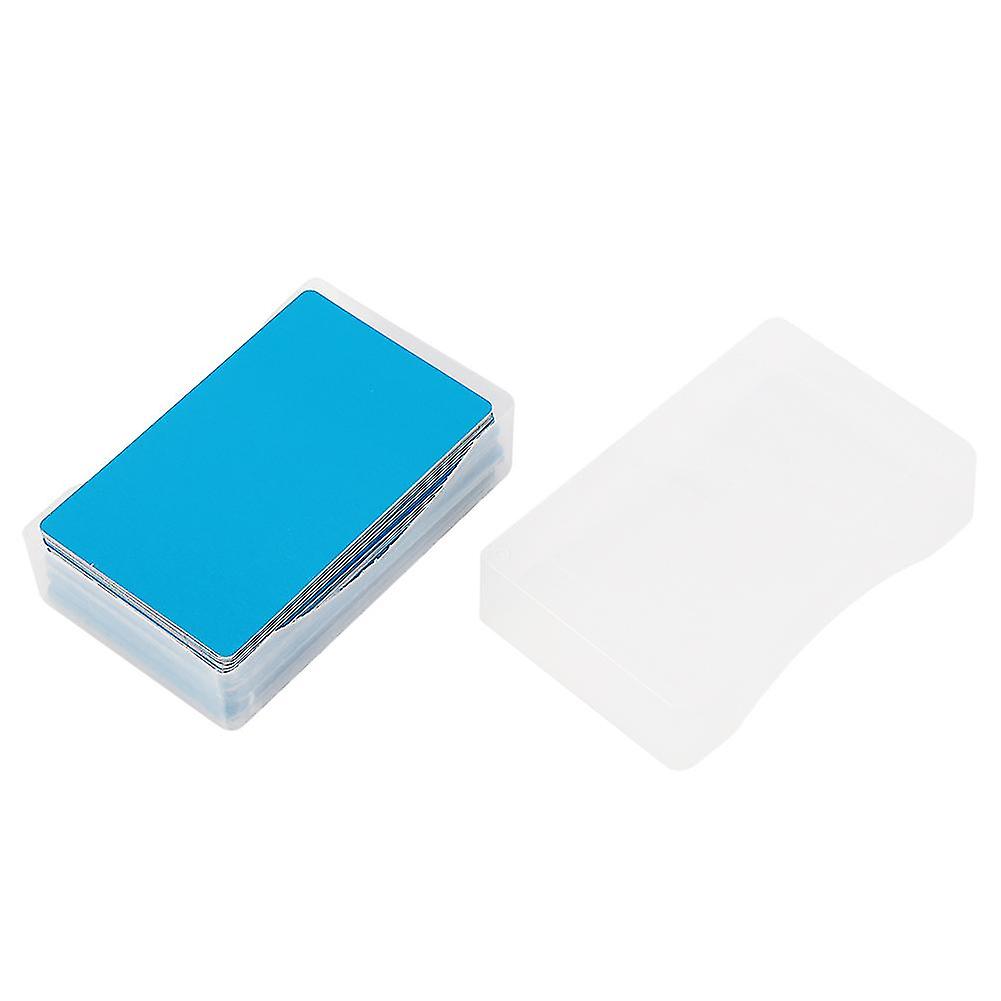 50Pcs Blue 0.45mm Thicken Marking Metal Card Test Material Nameplate Aluminium Plate