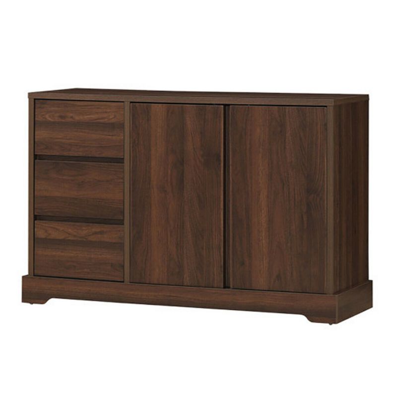 Buffet Sideboard Storage Console Table with 3 Drawers and 2-Door Cabinets