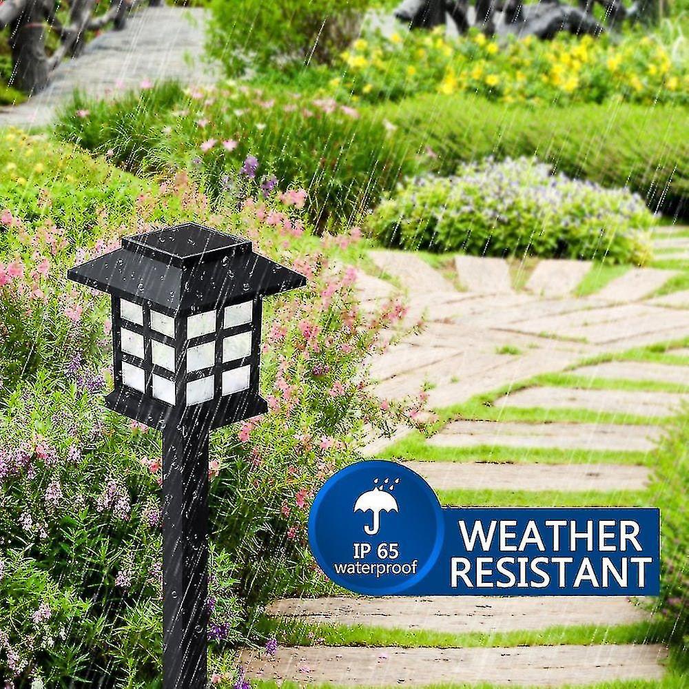 2pcs Led Solar Pathway Lights Waterproof Outdoor Solar For Garden/landscape/yard/patio/driveway/walkway Lighting