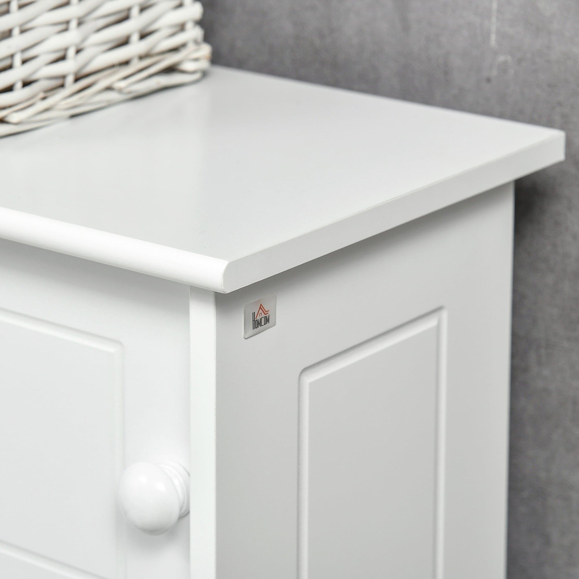 Bathroom Over-The-Toilet Storage Cabinet Shelf Freestanding Spacesaver