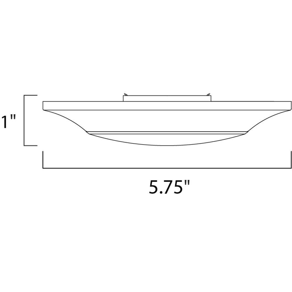 Maxim Lighting Diverse 5.75 in. White Integrated LED Flushmount Light 57622WTWT