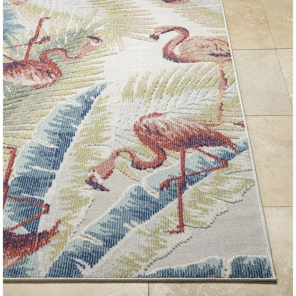 Artistic Weavers Lakeside Tropical Floral Outdoor Area Rug