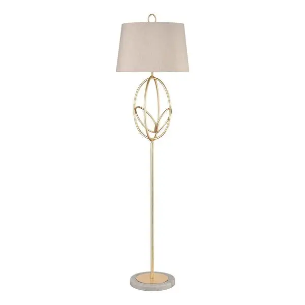 Morely 64'' High 1-Light Floor Lamp - Gold Leaf