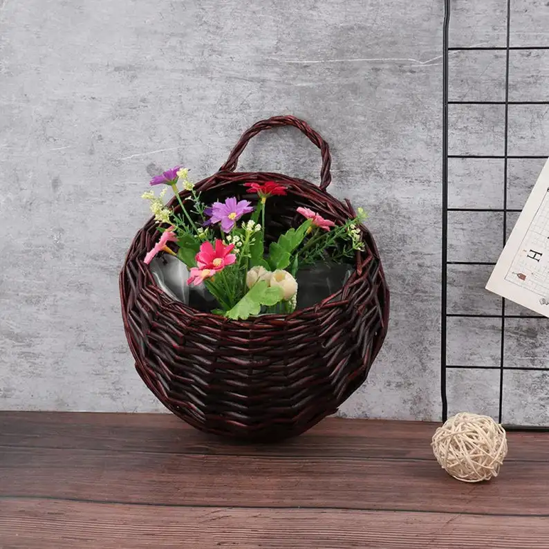 NEW ARRIVAL Vietnam Handwoven Rattan Gardening Natural Flower Pots  Planter Pots  Decorations for Home