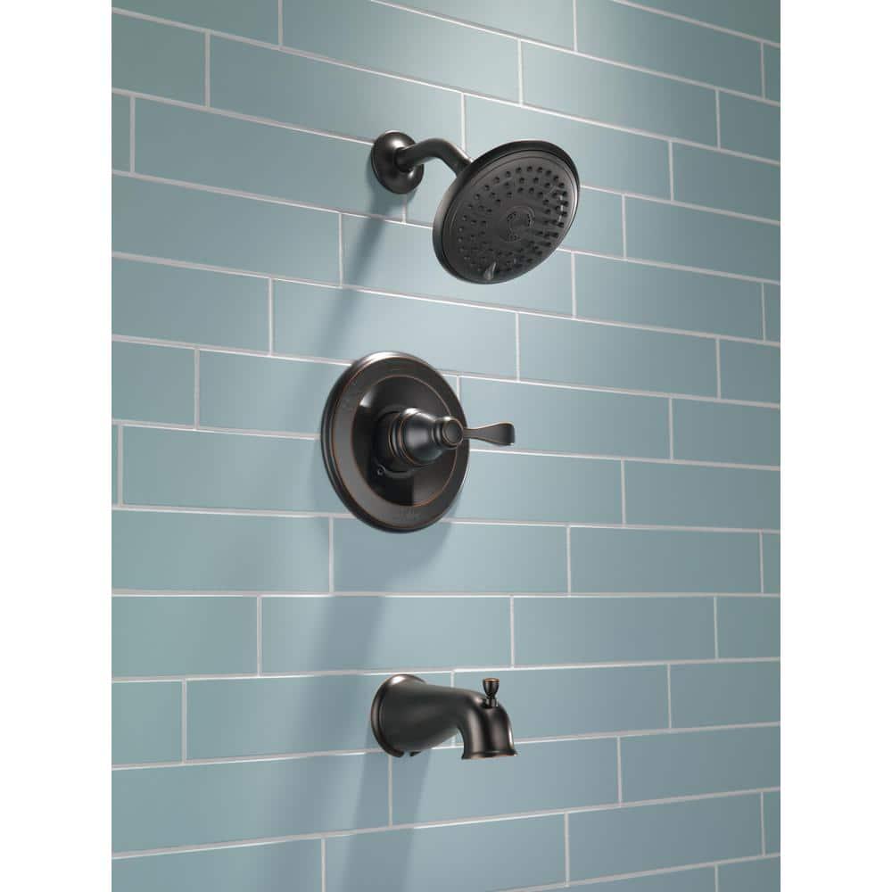 Delta Porter SingleHandle 3Spray Tub and Shower Faucet in Oil Rubbed Bronze