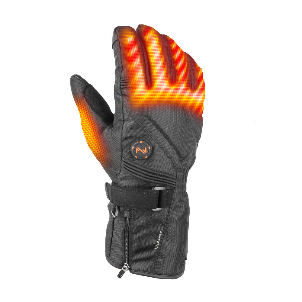 Storm Heated Gloves Unisex 7.4 Volt Black Large