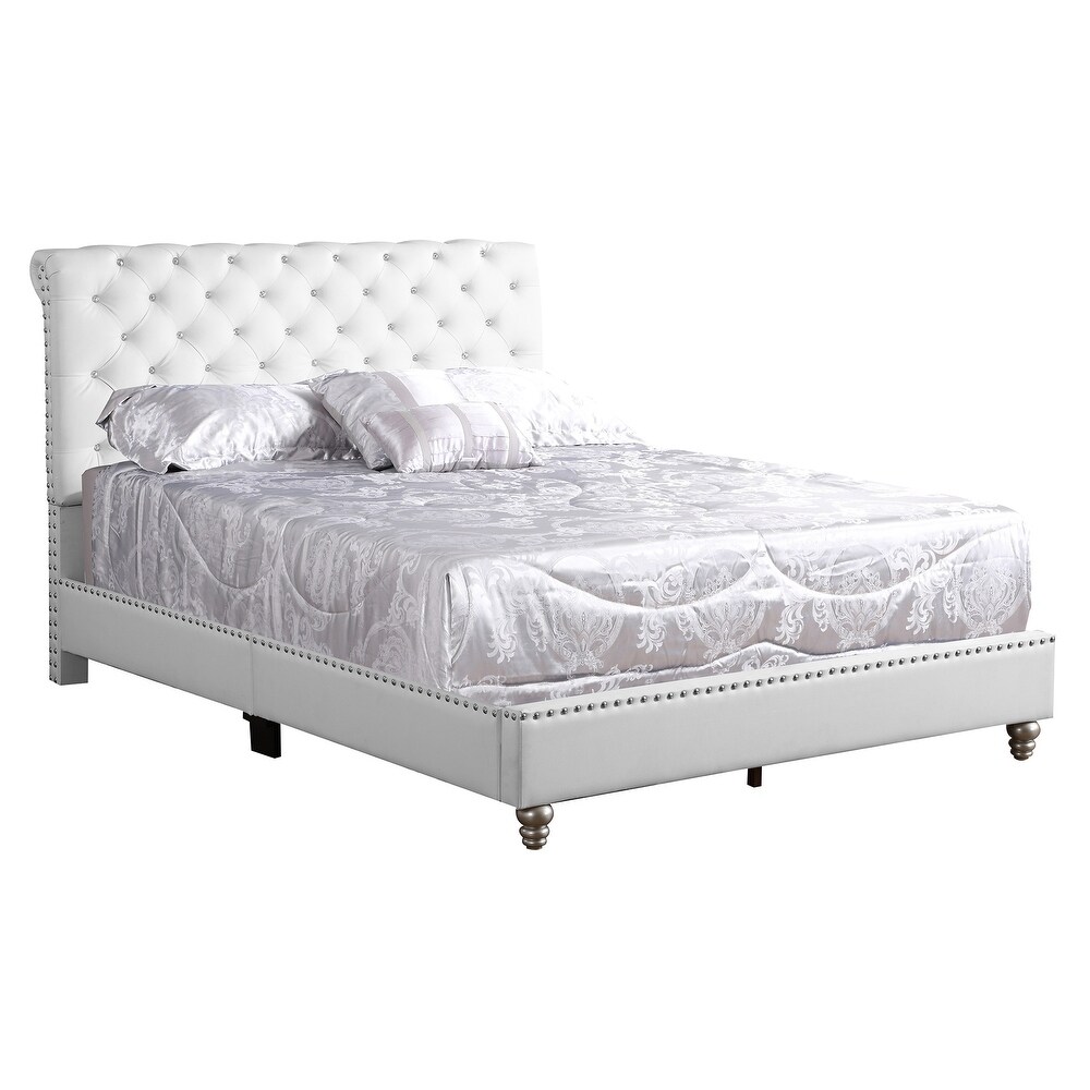 Maxx Tufted Upholstered Queen Panel Bed