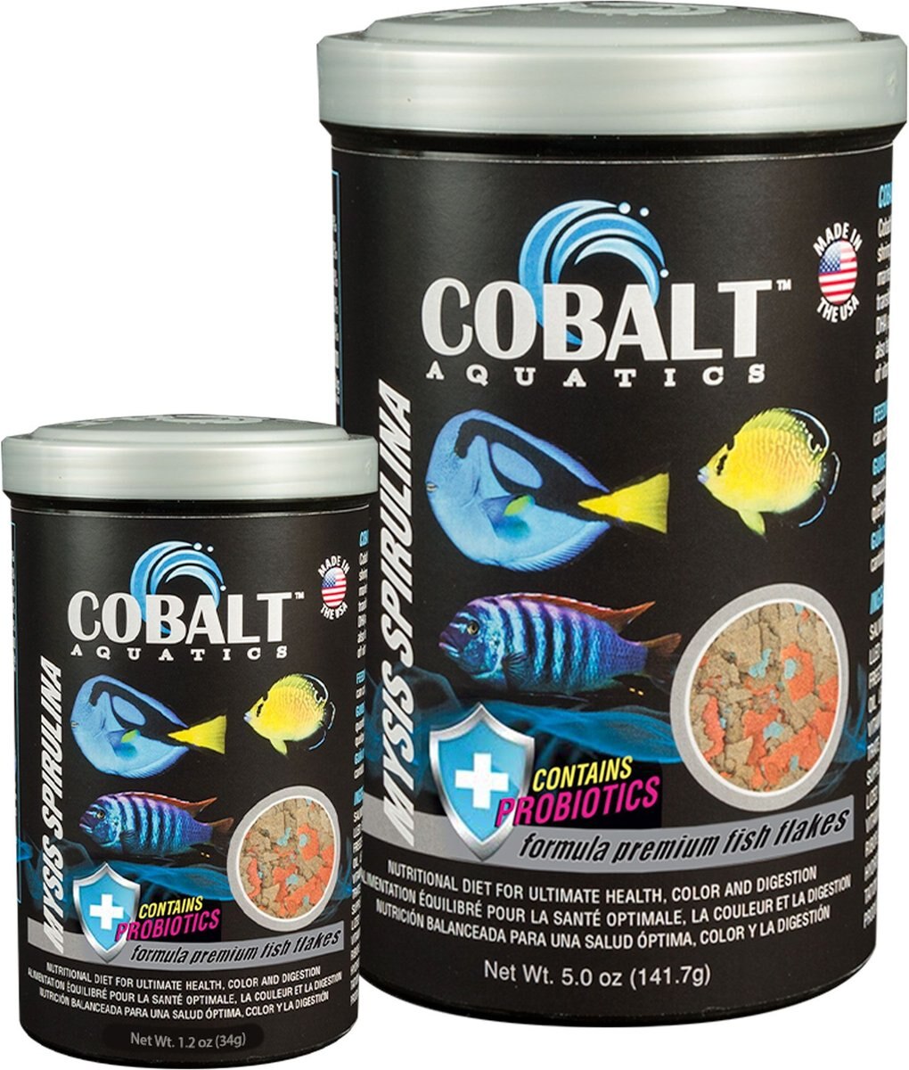 Cobalt Aquatics Mysis Spirulina Flakes Fish Food