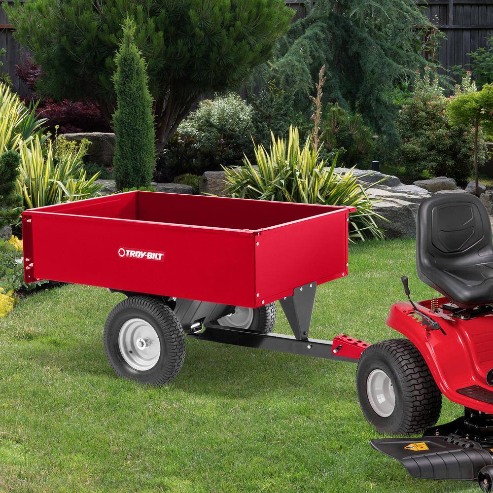 Troy-Bilt 12 cu. ft. Steel Swivel Dump Cart TB-3048SS